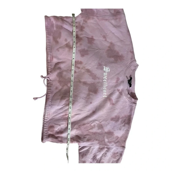 Forever 21 Pink Oversized Cropped Sweatshirt - Picture 9 of 9